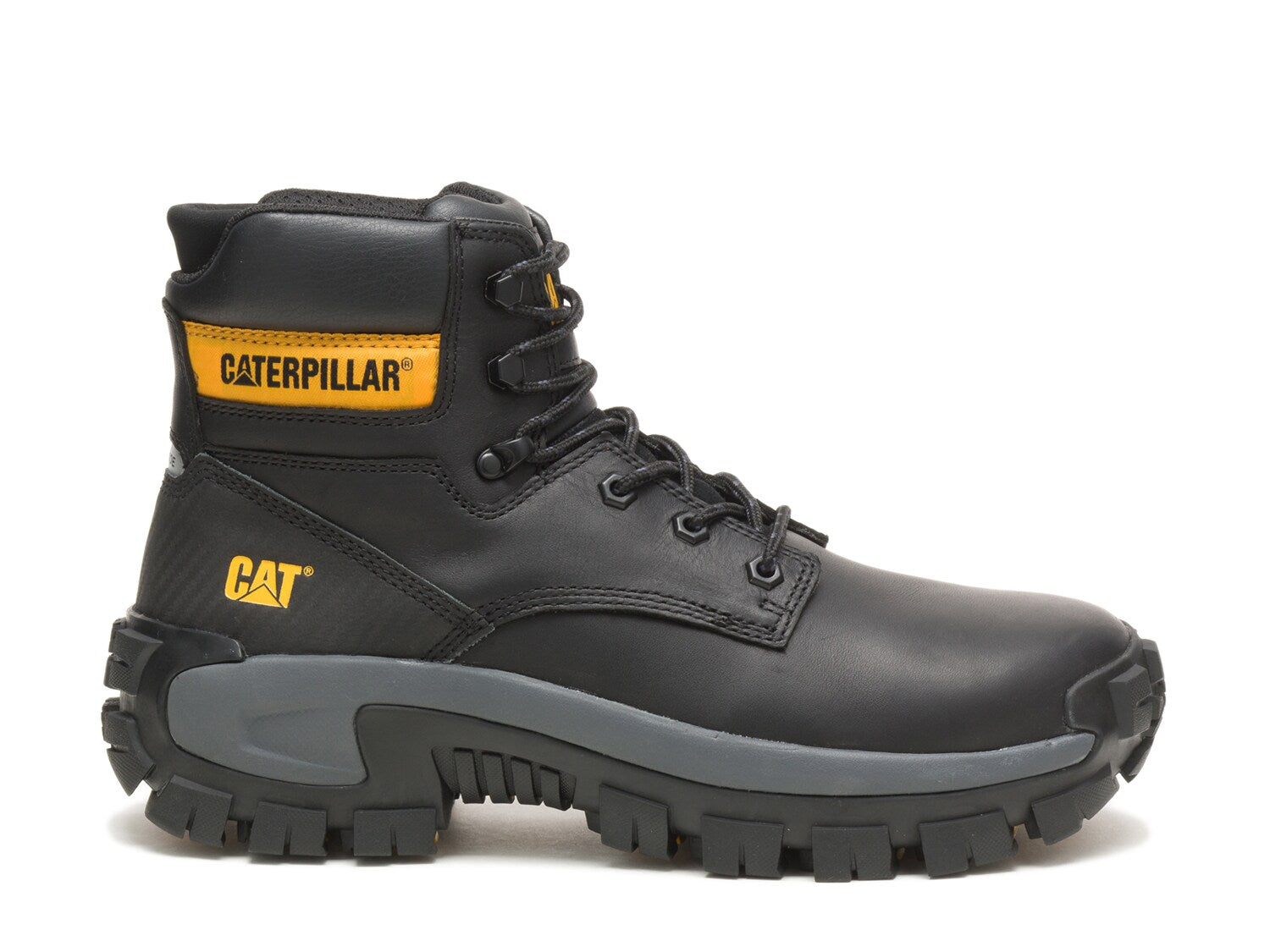 حذاء Caterprillar Invader Hi Steel Toe للرجال، أسود