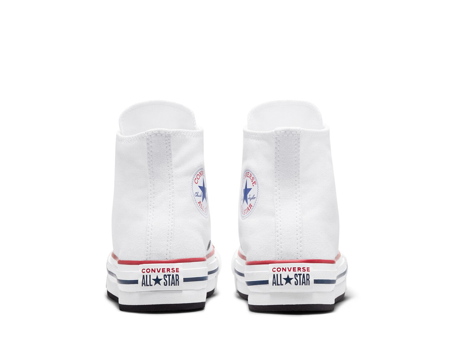 Converse Chuck Taylor All Star high platform sneakers, white