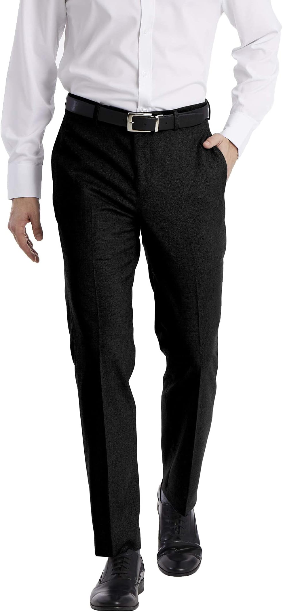 Calvin Klein Men's Slim Fit Dress Pants, Black