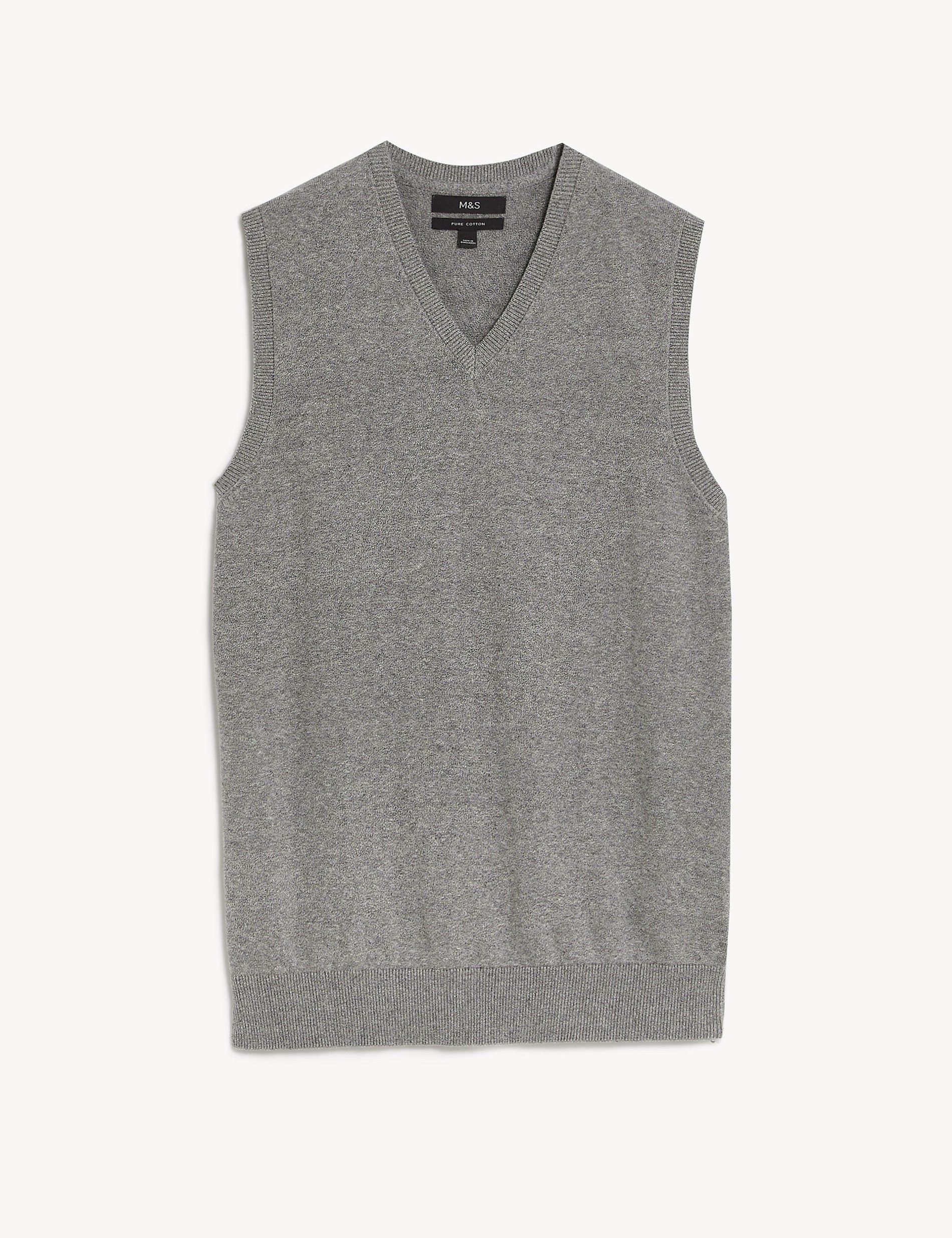 Marks & Spencer Pure Cotton Sleeveless Jumper