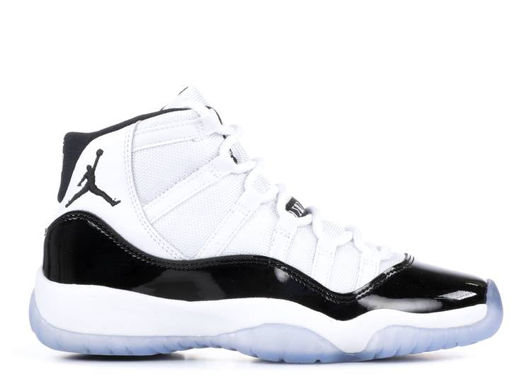 حذاء رياضي AIR JORDAN 11 RETRO GS 'CONCORD' 2018، باللون الأبيض