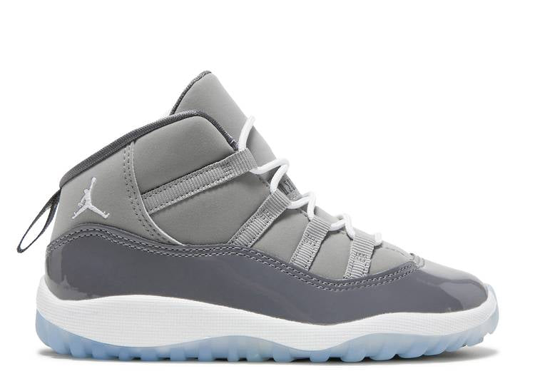 حذاء رياضي AIR JORDAN 11 RETRO TD 'COOL GRAY' 2021، رمادي