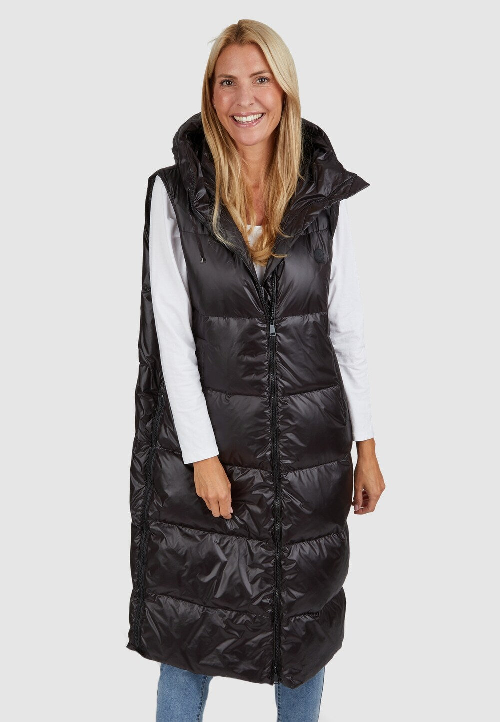 White Label vest, black