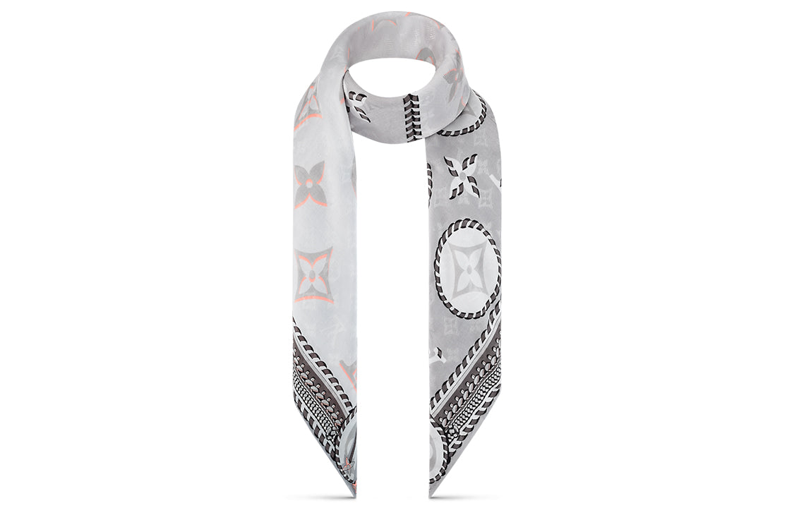 Louis Vuitton Women's Scarf, White/Grey