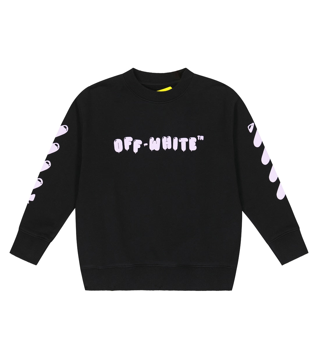 Off-White Cotton Jersey Logo Sweatshirt, Black