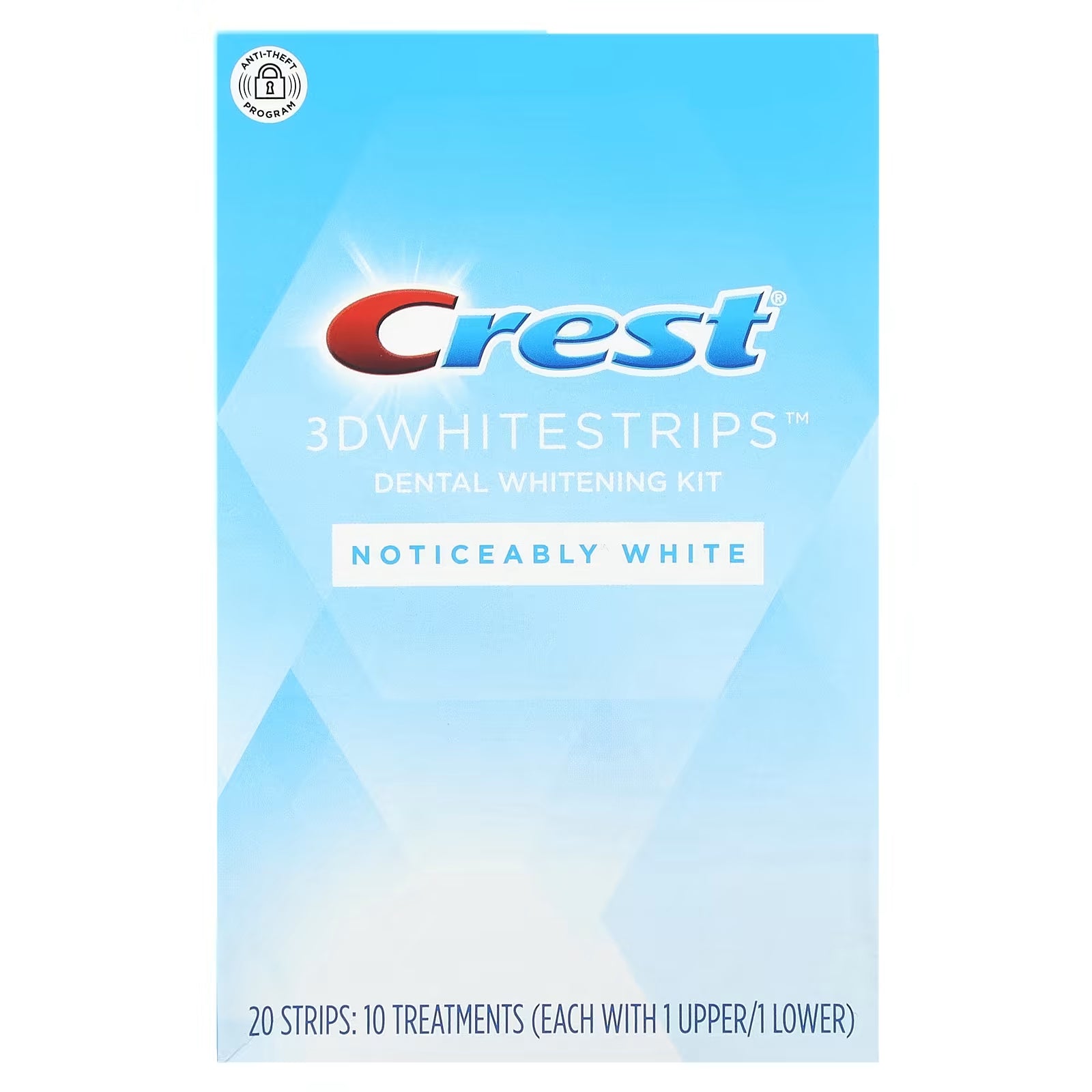 Crest 3D Whitestrips Visible White Teeth Whitening Kit, 20 pcs.