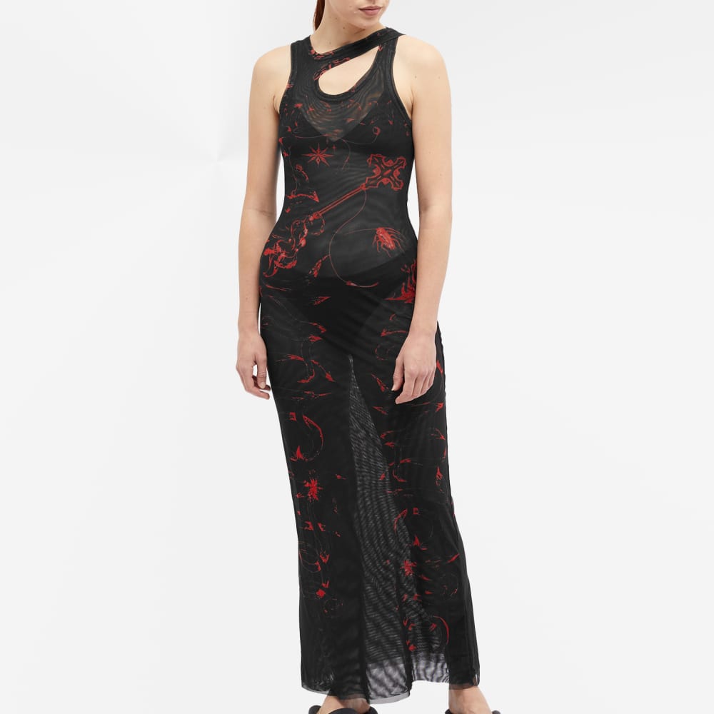 Ottolinger mesh maxi dress