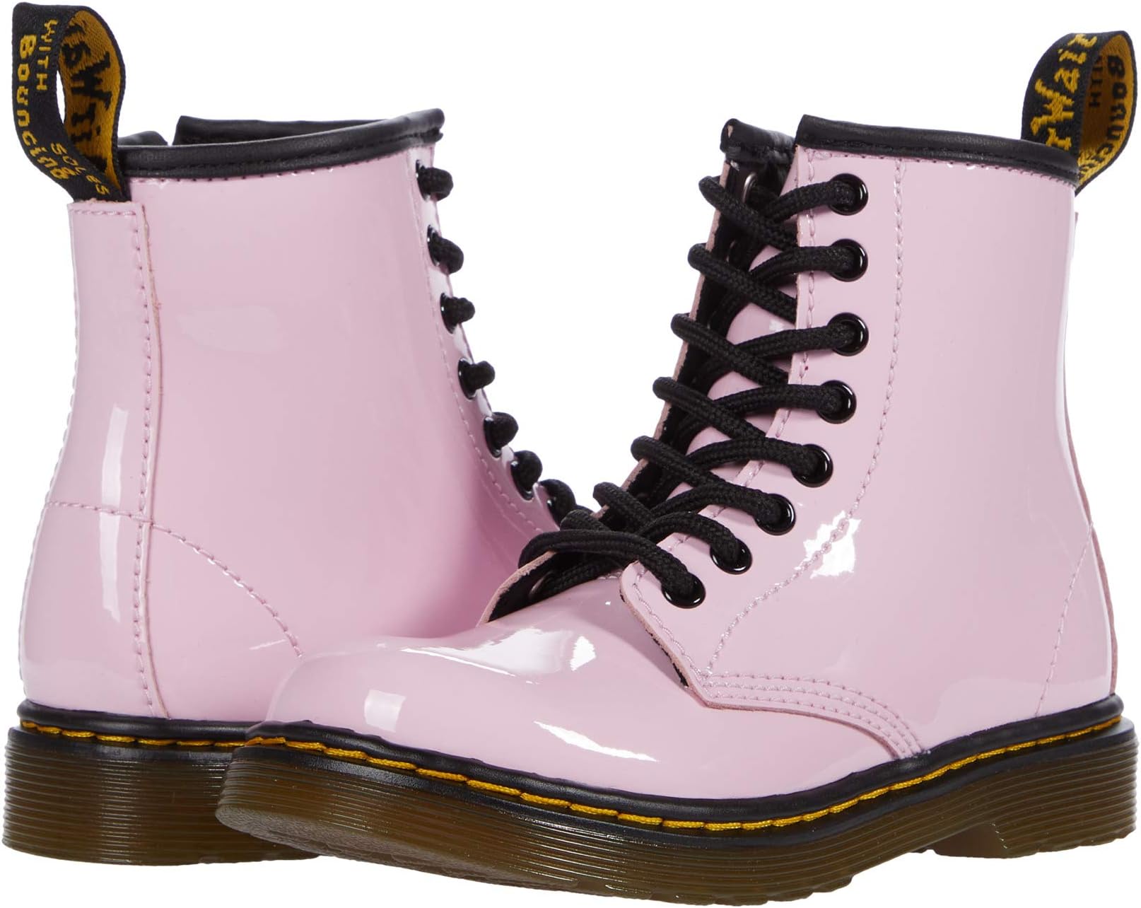 حذاء برباط 1460 حذاء برباط عصري من Dr. Martens، وردي باهت