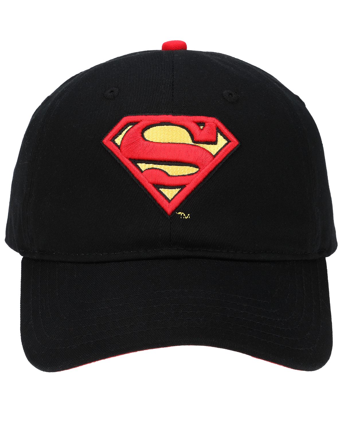 Men's DC Comics Superman Low Profile Baseball Cap Unstructured Dad Hat, Warner Brothers Adjustable Baseball Cap