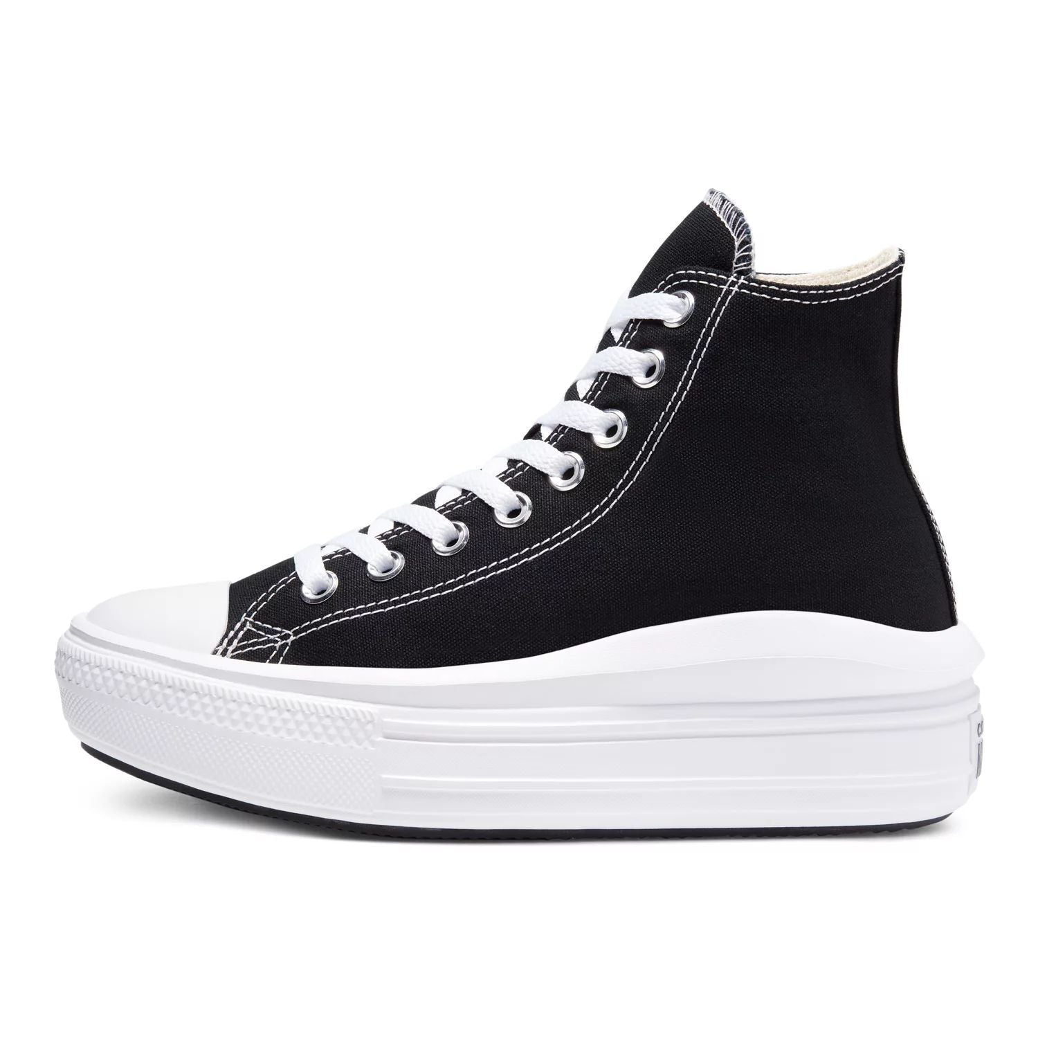 Converse Women's Chuck Taylor All Star Move Converse Platform High Top Sneakers, Black/White