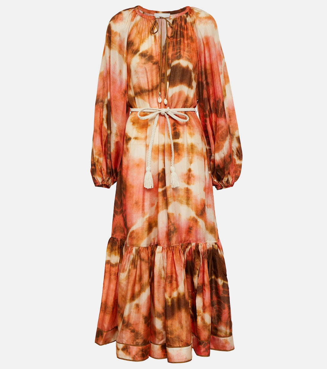 Vacay tie-dye midi dress ZIMMERMANN, multicolor