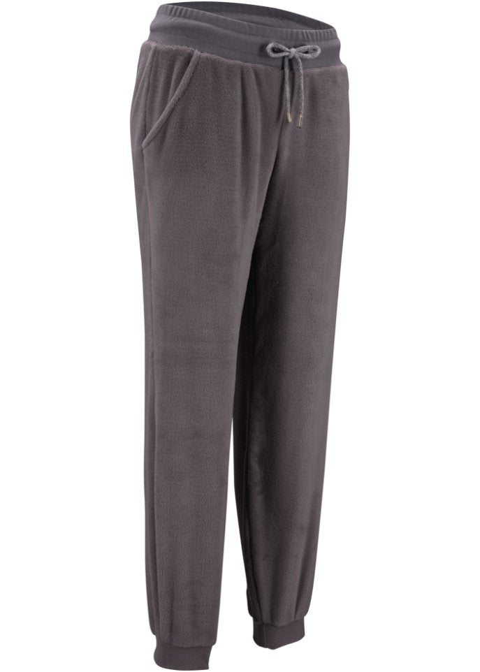 Bpc Bonprix Collection Fleece Cuffed Sweatpants, Gray