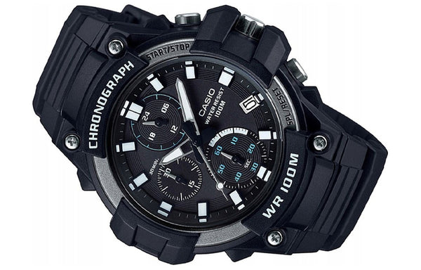 Watch CASIO Waterproof Mens Navy Blue Analog, blue