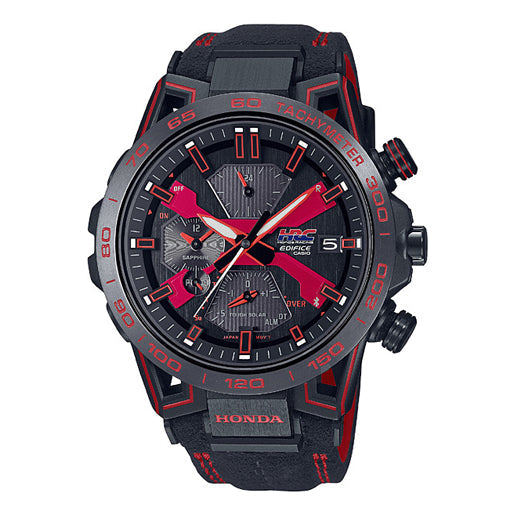 Casio Edifice Analog Watch 'Red Black', black