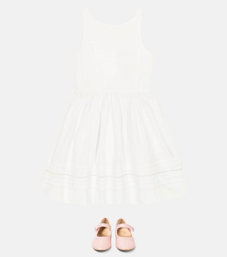 Polo Ralph Lauren cotton seersucker dress, white