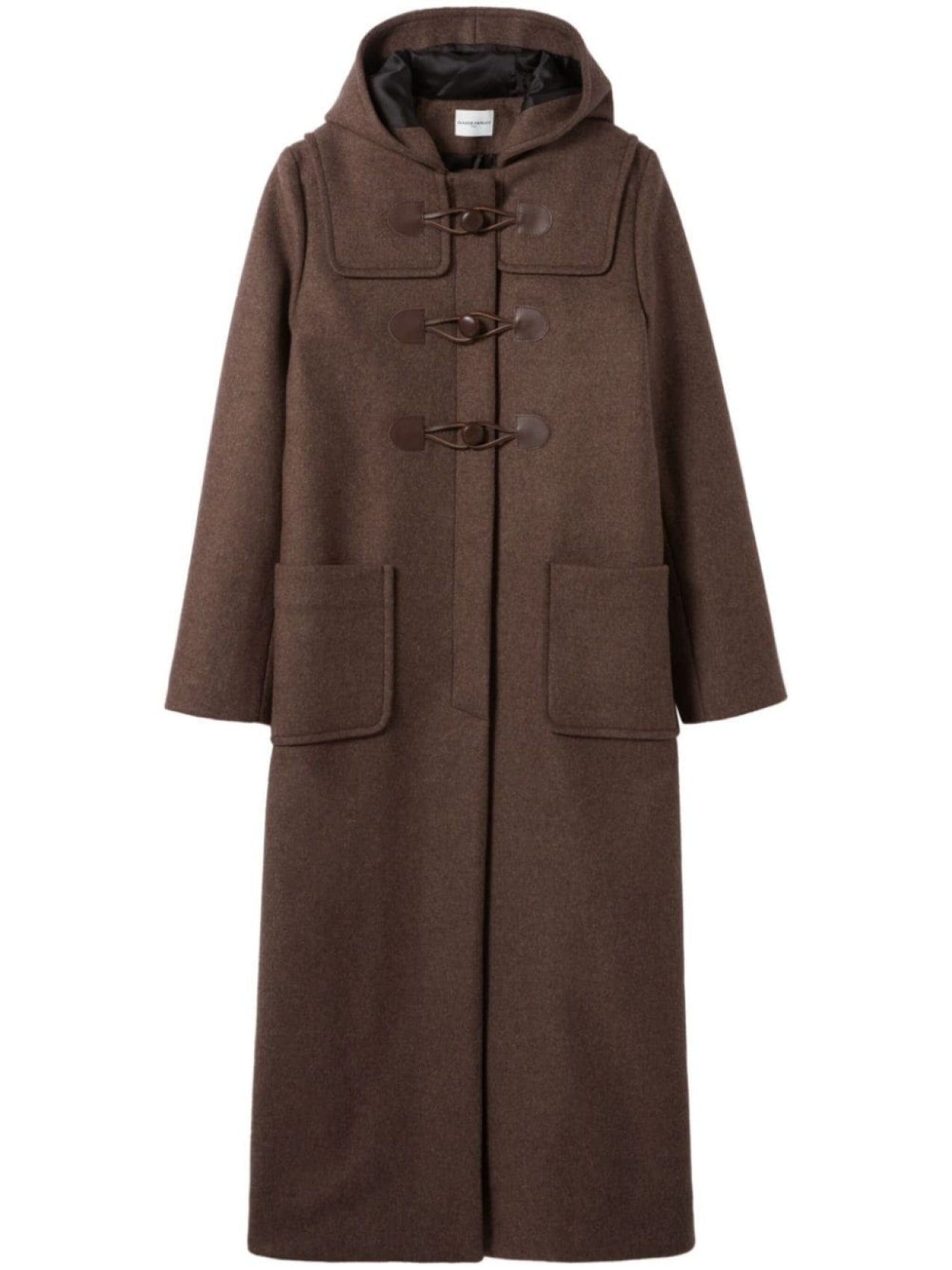 Claudie Pierlot Hooded Coat, Brown