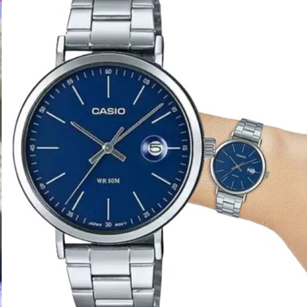 Watch CASIO Male DRESS Japan / South Korea Fashion Sports Blue Analog, blue