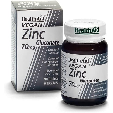 Zinc gluconate 70 mg 90 tablets, Healthaid