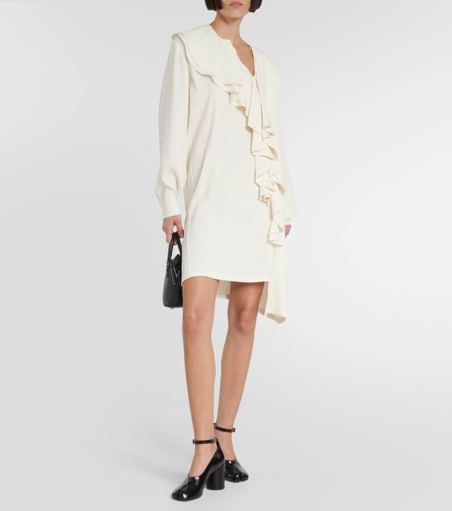 Mini dress with ruffles MM6 MAISON MARGIELA, neutral