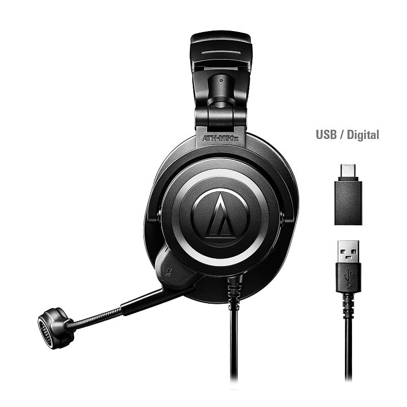 ميكروفون سماعة الرأس Audio-Technica ATH-M50XSTS StreamSet مع موصل USB