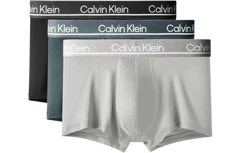 Calvin Klein Men's Briefs 3 Stripes (Black + Gray + Dark Gray)