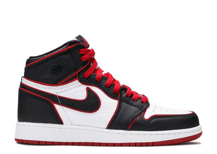 حذاء رياضي AIR JORDAN 1 RETRO HIGH OG BG 'BLOODLINE'، أسود