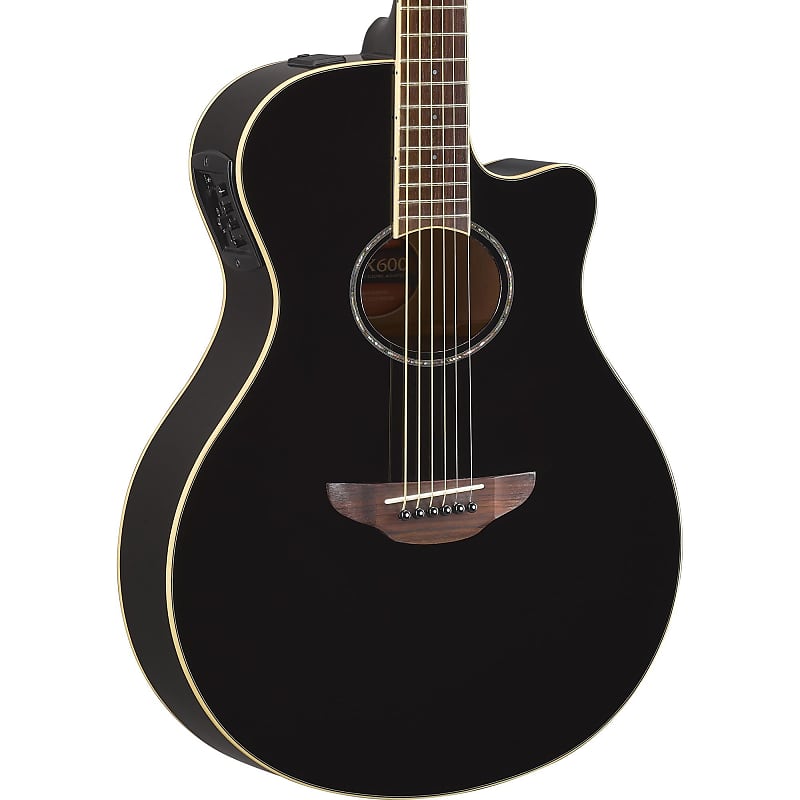 Acoustic guitar Yamaha Thinline APX600 Acoustic - Black