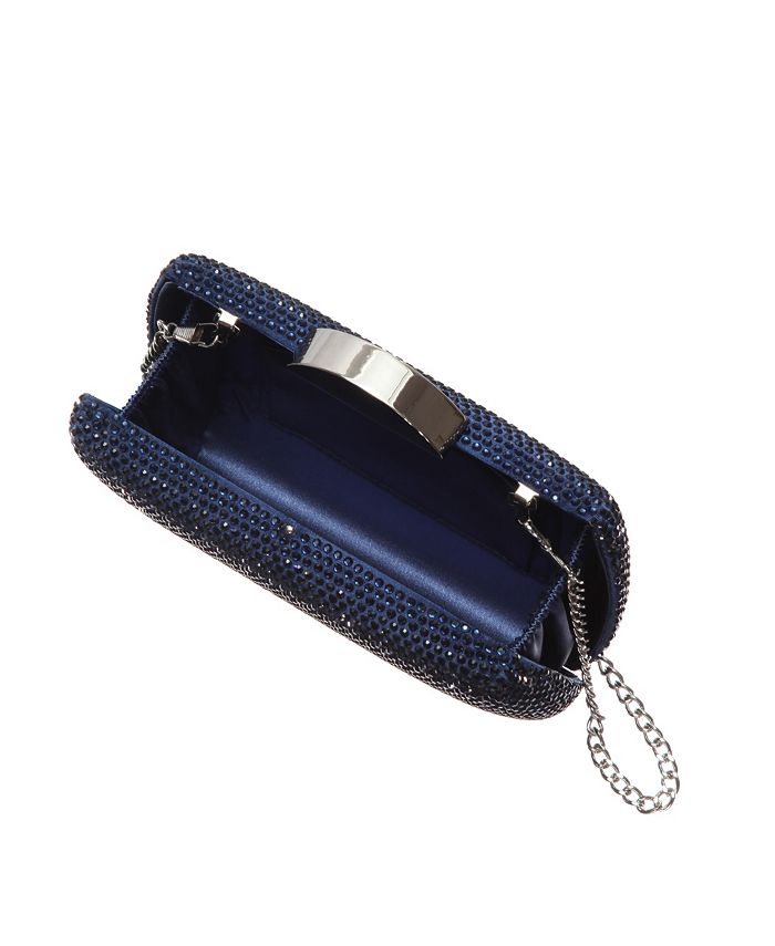 Women's crystal minaudiere Nina, color Navy