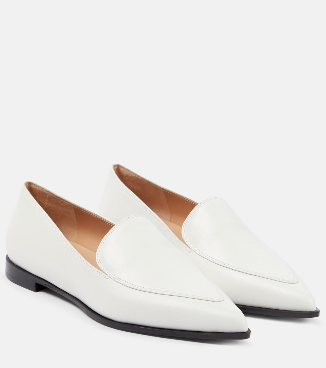 Perry Gianvito Rossi leather loafers, white