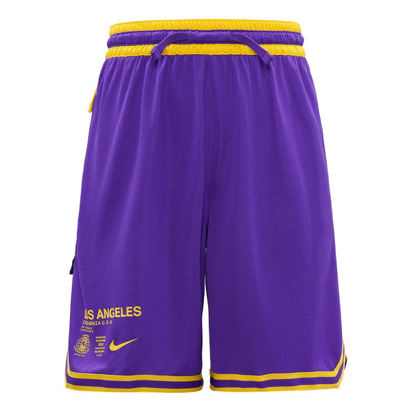 شورت كرة السلة Nike NBA Los Angeles Lakers باللون الأرجواني، أرجواني