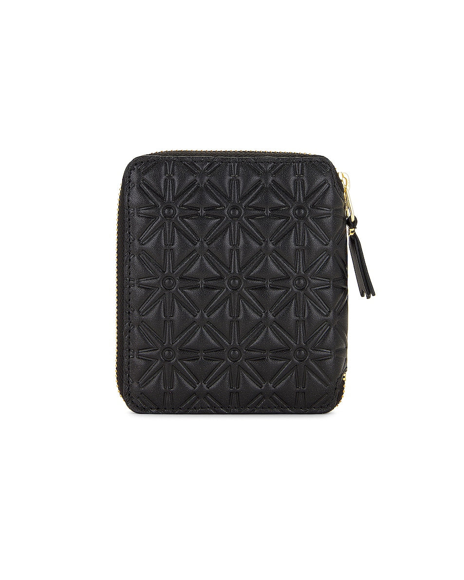 Comme des Garçons Star Embossed Classic Wallet, black