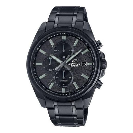 Watch Men's CASIO EDIFICE Series Minimalistic Casual Watch Business Mens Black Analog, black