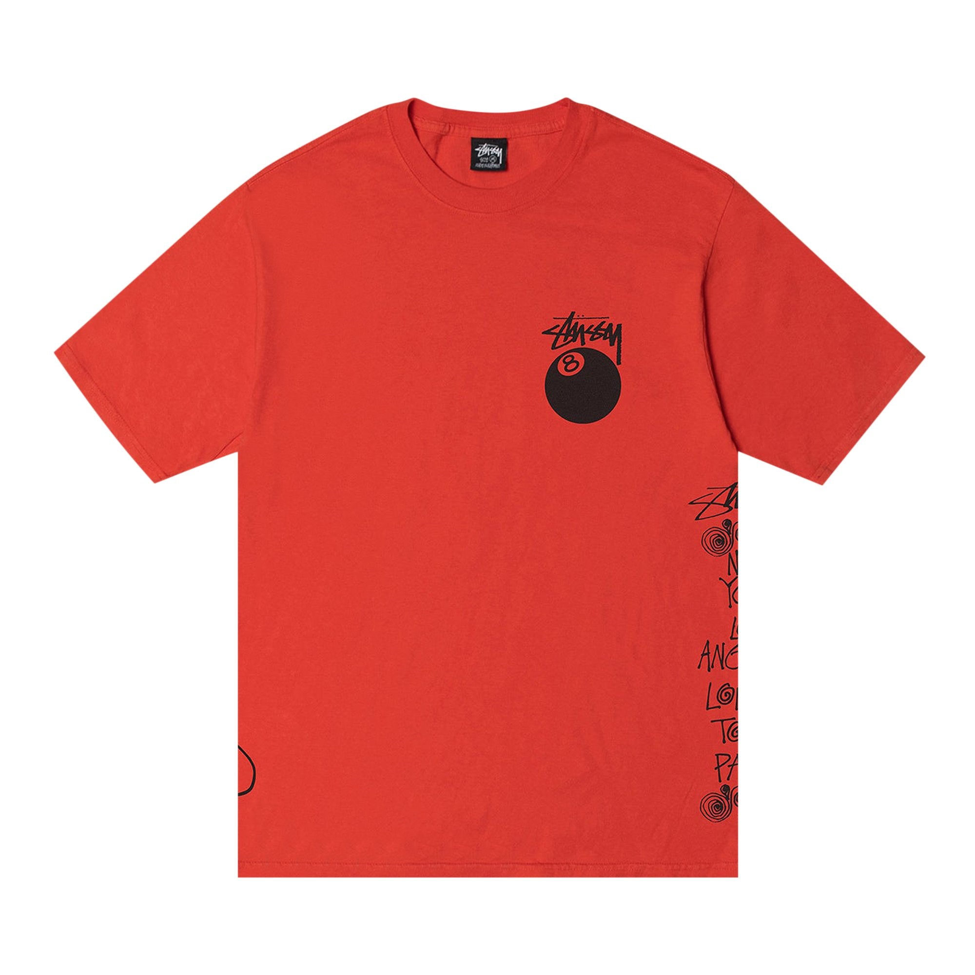 Stussy Test Strike T-Shirt Pigment Dyed Tomato