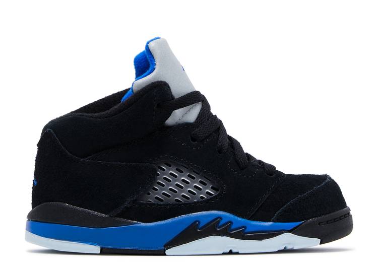 حذاء رياضي AIR JORDAN 5 RETRO TD 'RACER BLUE'، أسود