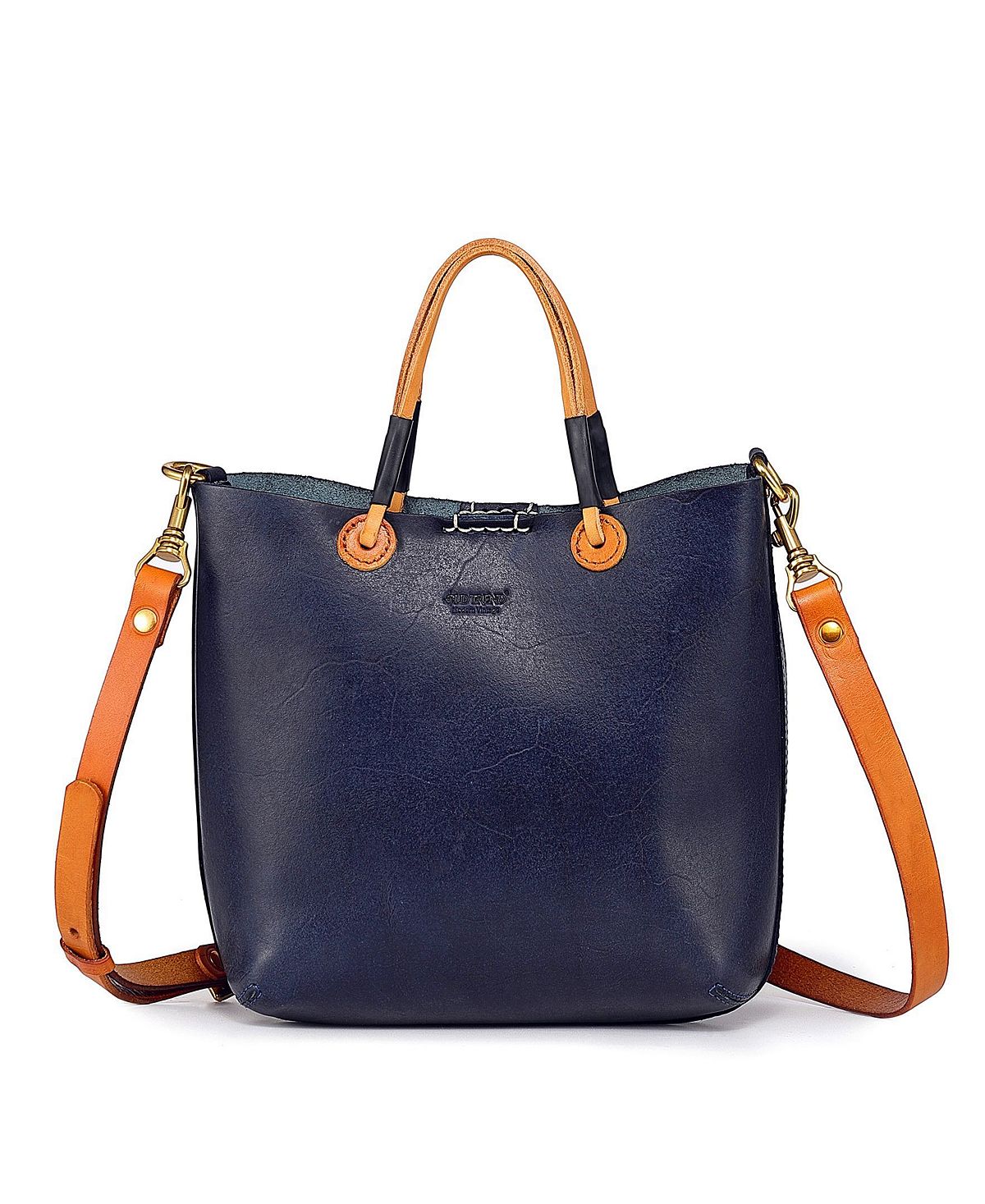 Women's Outwest genuine leather mini tote bag OLD TREND