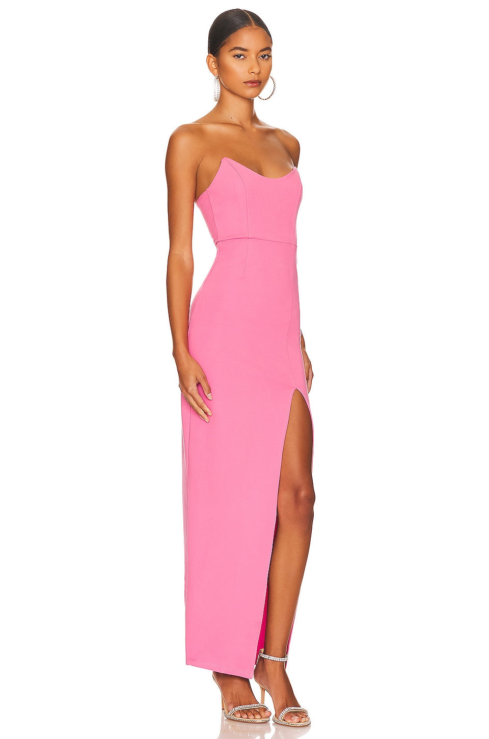 Superdown Ryleigh Strapless Maxi Dress, Pink