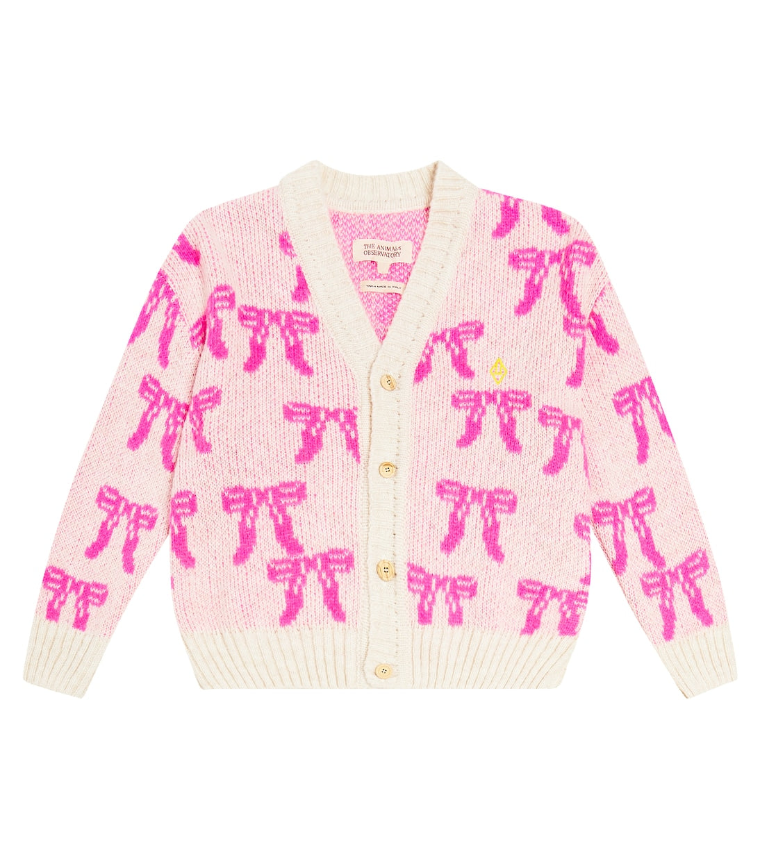 The Animals Observatory raccoon cardigan, pink