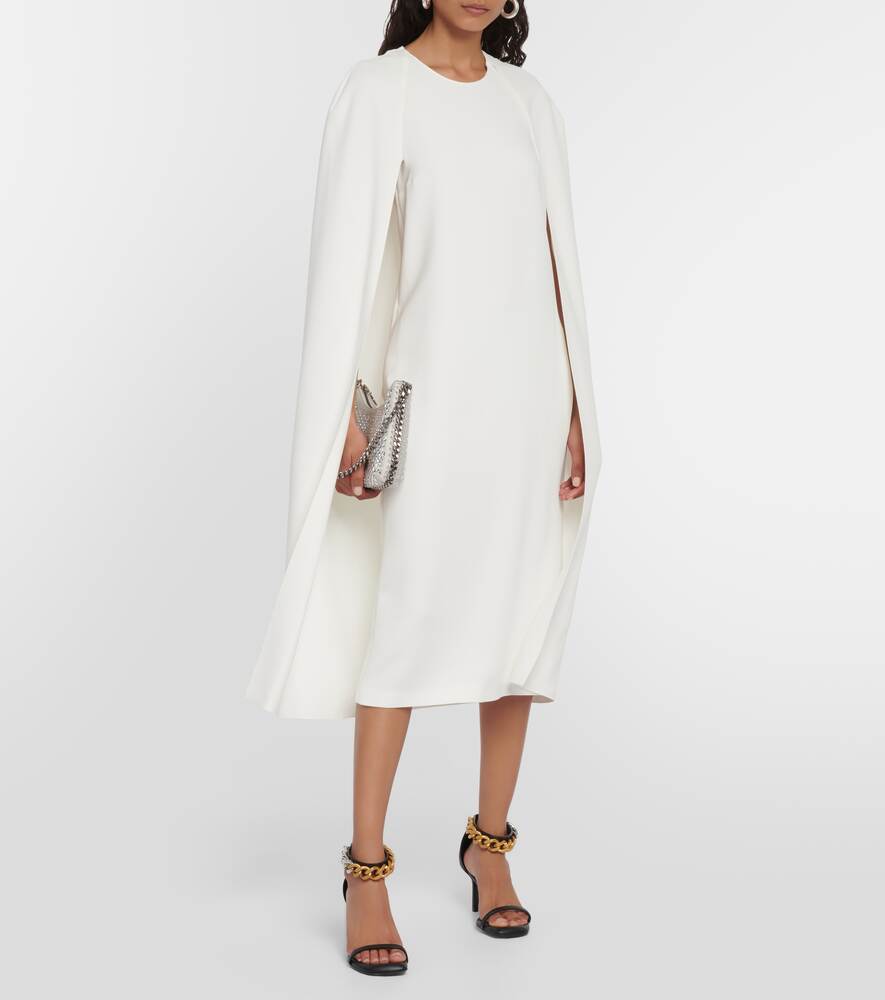 STELLA MCCARTNEY midi cape dress, white