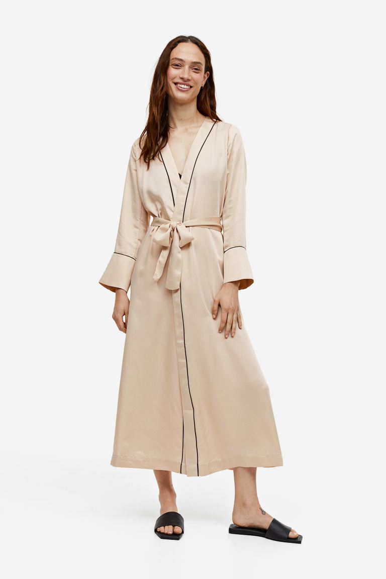 Satin robe H&M