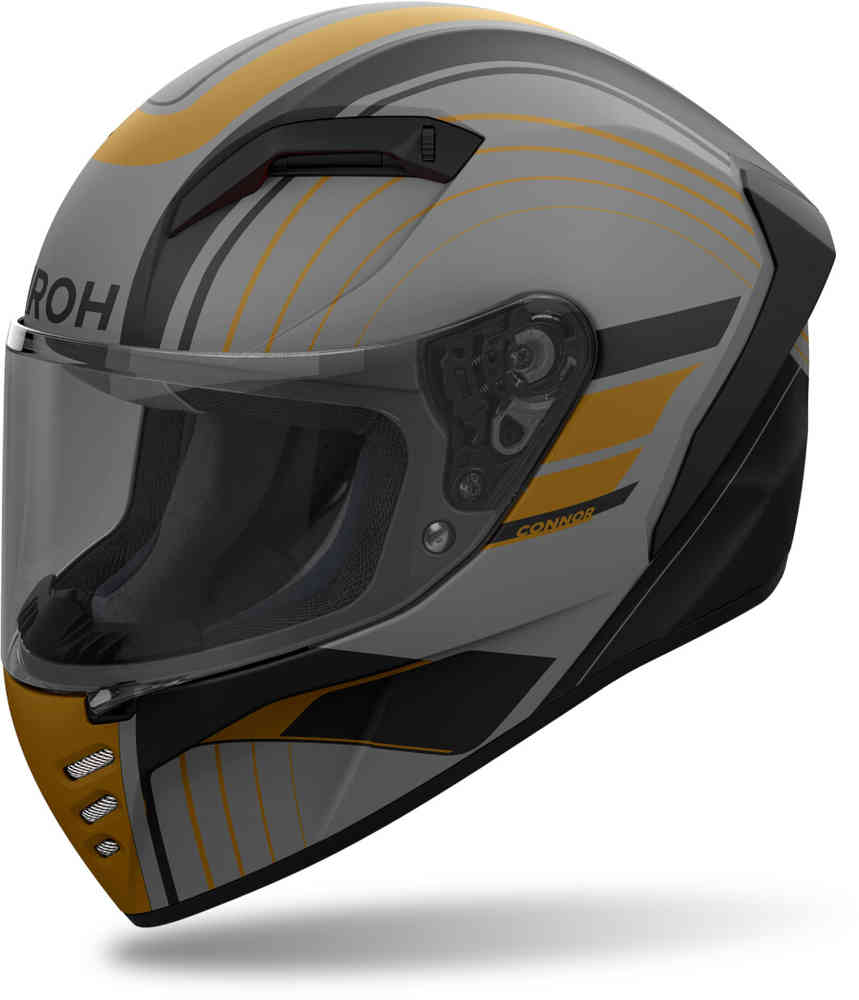 Connor receives Airoh helmet, black/bronze