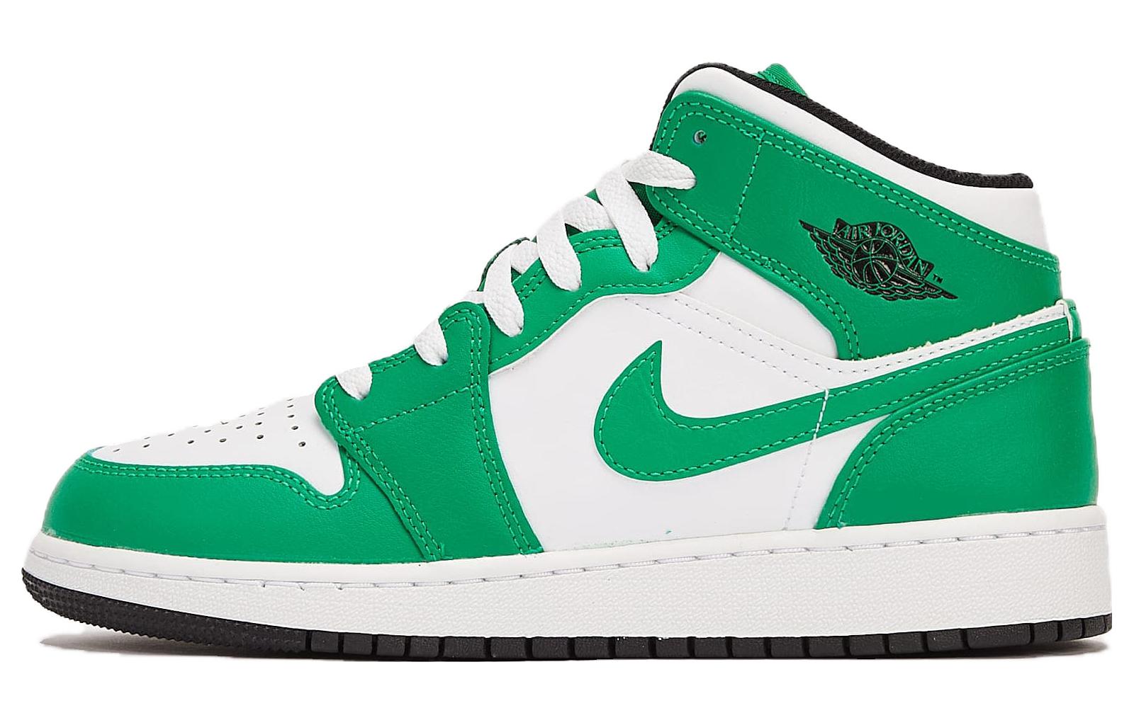 Jordan 1 Mid Lucky Green (GS)