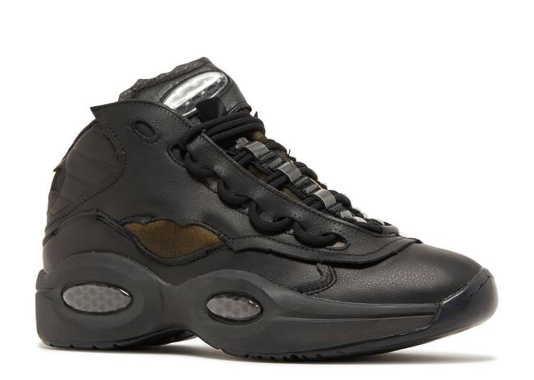 حذاء رياضي Reebok MAISON MARGIELA X QUESTION MID 'MEMORY OF - BLACK' باللون الأسود