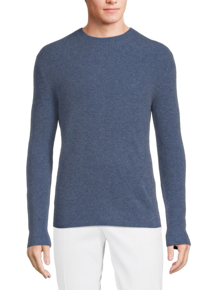 Alex Mill Cashmere Jordan Crewneck Sweater in Heather Blue