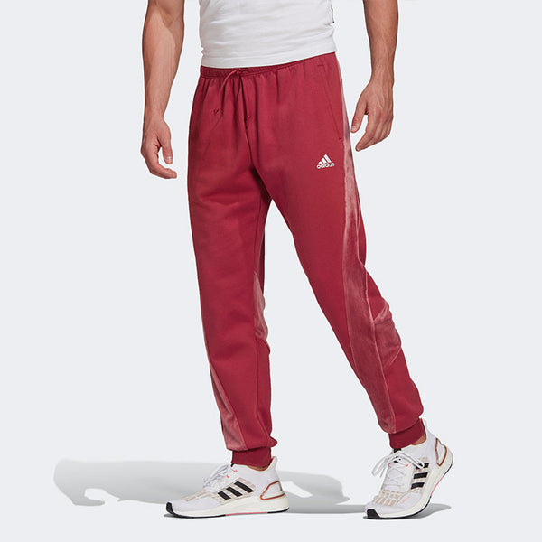 Adidas Velvet Pant M Casual Training Sports Bundle Feet Long Pants Pink