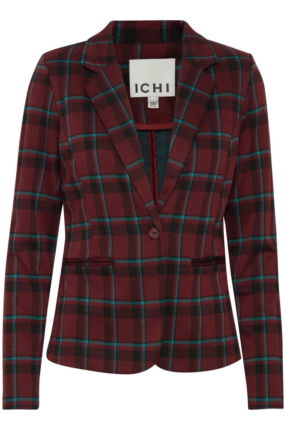 Blazer Ichi Ihkate Checko Bl, red wine