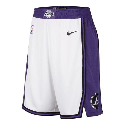 شورت Nike NBA Los Angeles Lakers "White Purple"، باللون الأبيض