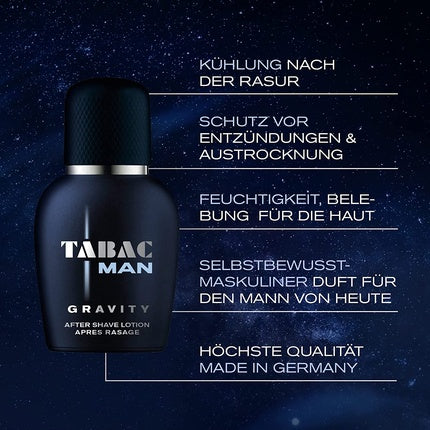 Tabac Man Gravity Aftershave Lotion 50 ml Splash - a modern masculine fragrance for the modern man , Tobacco Original