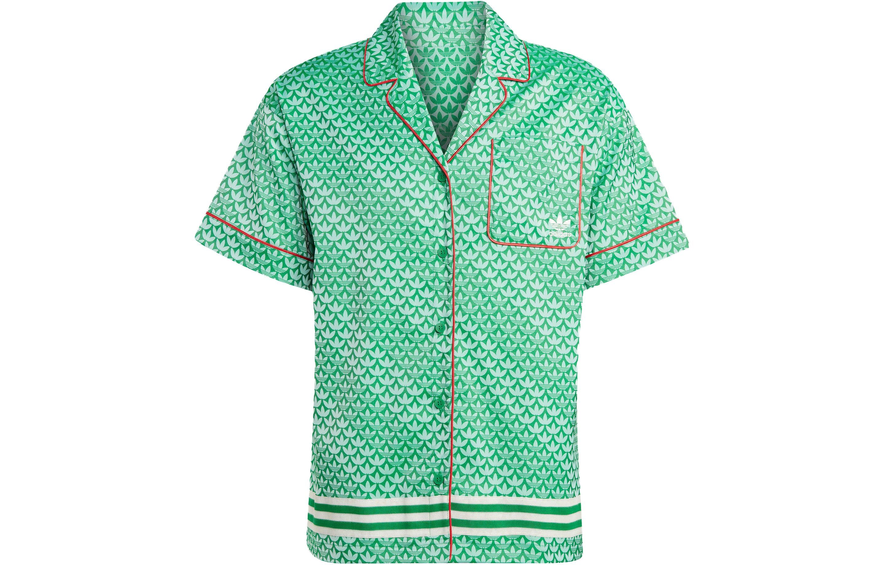 Adicolor 70s Satin Shirt Green Adidas Originals