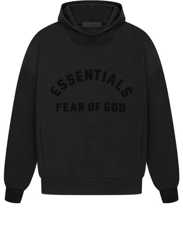 حذاء رياضي Fear of God Essentials SS23 Arch Logo Hoodie 'Jet Black' باللون الأسود