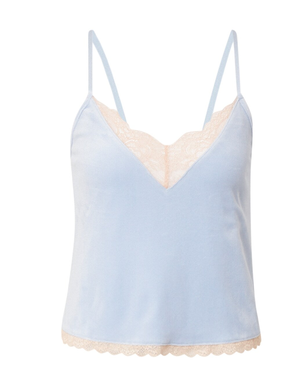 ABOUT YOU x hunkemoller Cami pajama shirt, light blue